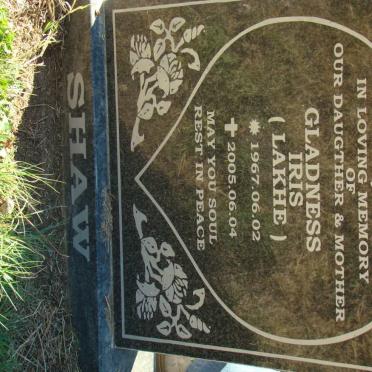 SHAW Gladness Iris nee LAKHE 1967-2005
