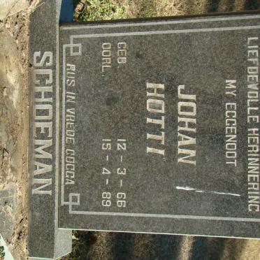 SCHOEMAN Johan 1966 1898