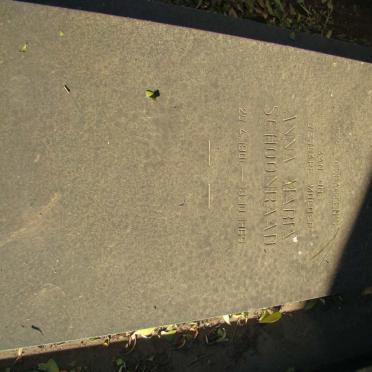 SCHOONRAAD Anna Maria 1901-1966