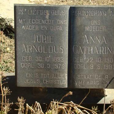 TALJAARD Jurie Arnoldus 1893-1978 &amp; Anna Catharina 1904-1987