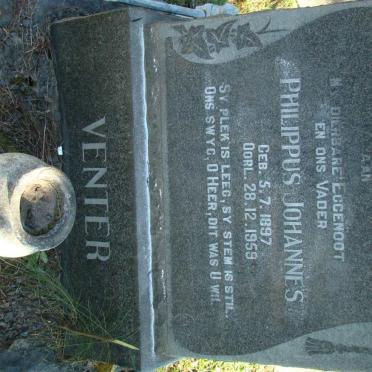 VENTER Philippus Johannes 1897-1959