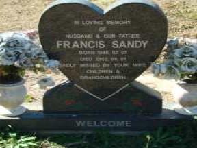WELCOME Francis Sandy