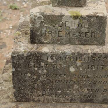 DRIEMEYER Sophia Urie 1872-1917