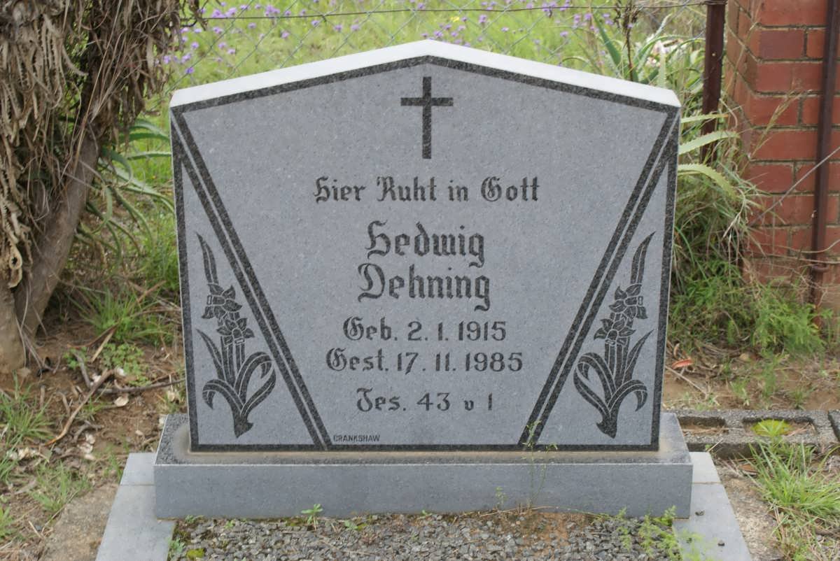 DEHNING Hedwig 1915-1985