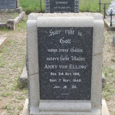 ELLING Anny, von 1918-1948