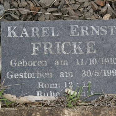 FRICKE Karel Ernst 1910-1998