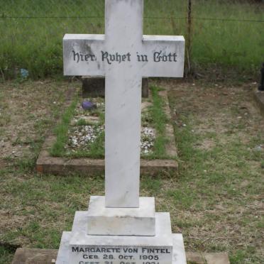FINTEL Margarethe, von 1905-1931
