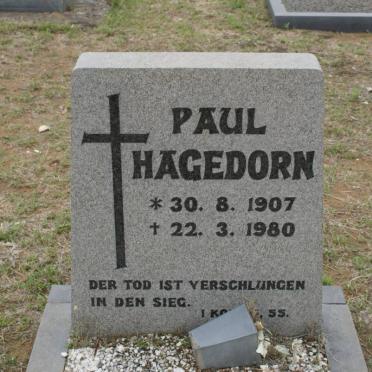HAGEDORN Paul 1907-1980