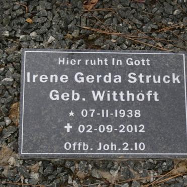 STRUCK Irene Gerda nee WITTHOFT 1938-2012