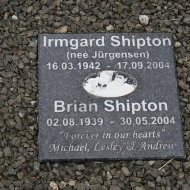 SHIPTON Brian 1939-2004 &amp; Irmgard JURGENSEN 1942-2004