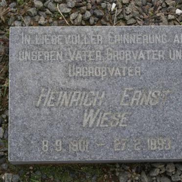 WIESE Heinrich Ernst 1901-1993