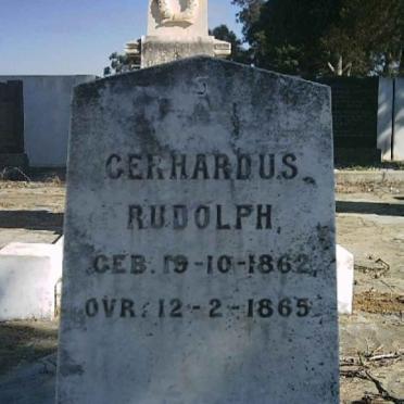 RUDOLPH Gerhardus 1862-1865