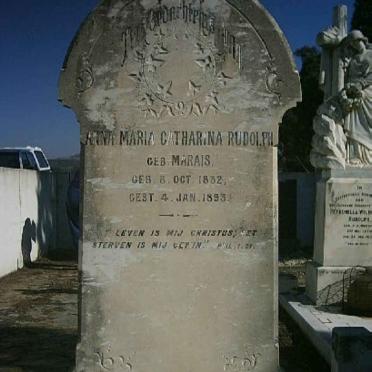 RUDOLPH Anna Maria Catharina nee MARAIS 1832-1893