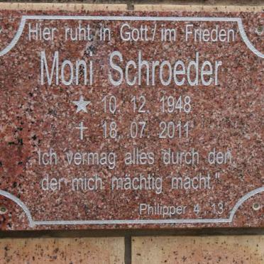 SCHROEDER Moni 1948-2011