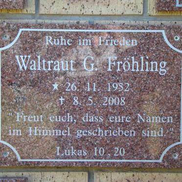 FRÖHLING Waltraut G. 1952-2008