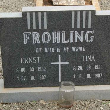 FROHLING Ernst 1932-1997 &amp; Tina 1939-1997