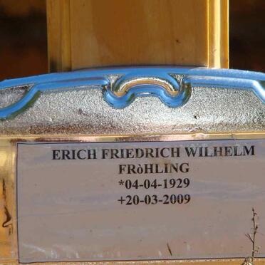 FRÖHLING Erich Friedrich Wilhelm 1929-2009