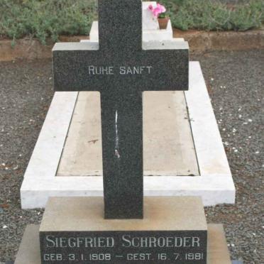 SCHROEDER Siegfried 1908-1981