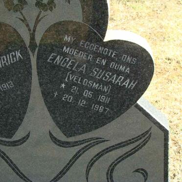 ASWEGEN Engela Susarah, van nee VELDSMAN 1911-1987