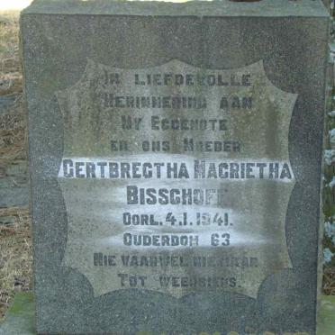 BISSCHOFF Gertbregtha Magrietha -1941