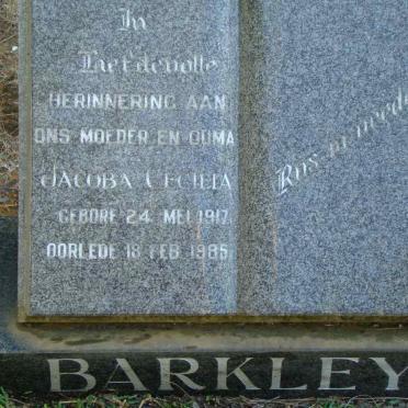 BARKLEY Jacoba Cecilia 1917-1985