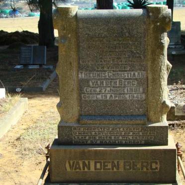 BERG Theunis Christiaan, van den 1881-1945