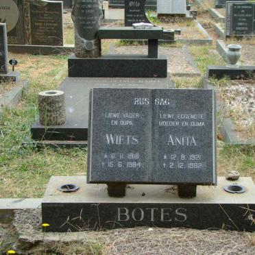 BOTES Wiets 1918-1984 &amp; Anita 1921-1982