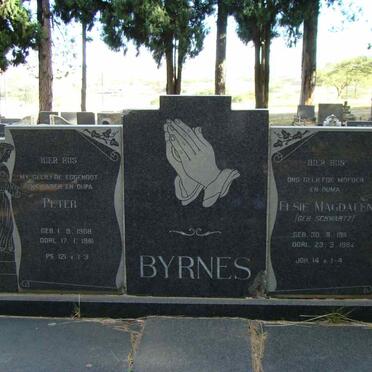 BYRNES Peter 1908-1981 &amp; Elsie Magdalena SCHWARTZ 1911-1984