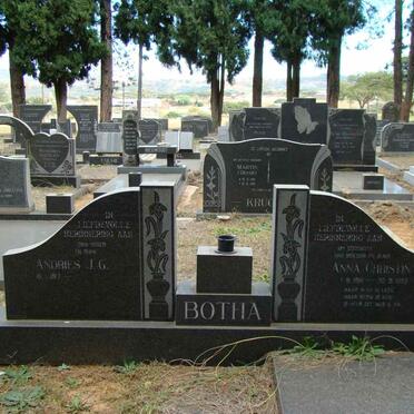 BOTHA Andries J.G. 1917- &amp; Anna Christina 1918-1982