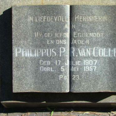 COLLER Philippus P.R., van 1907-1957