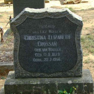 CROSSAN Christina Elizabeth nee VAN ROOYEN 1879-1956