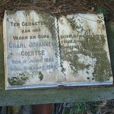 COERTSE Charl Johannes 1880-1946