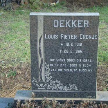 DEKKER Louis Pieter 1918-1966
