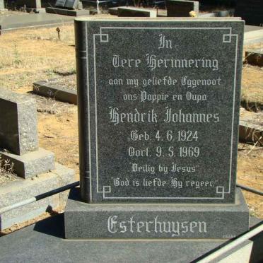 ESTERHUYSEN Hendrik Johannes 1924-1969