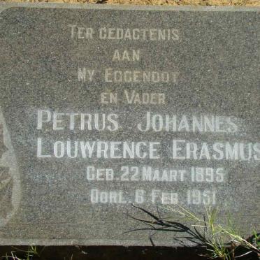 ERASMUS Petrus Johannes Louwrence 1895-1951