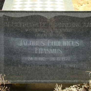 ERASMUS Jacobus Lodewicus 1913-1970