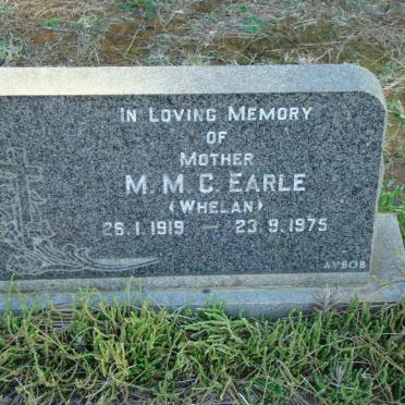 EARLE M.M.C. nee WHELAN 1919-1975