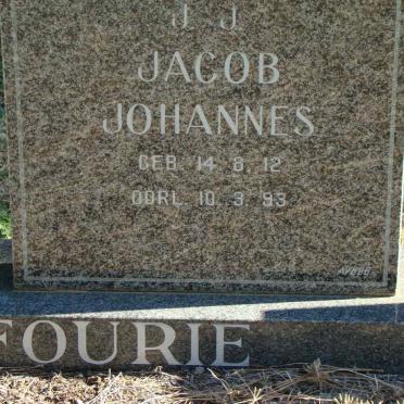 FOURIE Jacob Johannes 1912-1993