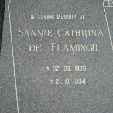 FLAMINGH Sannie Cathrina, de 1933-1994