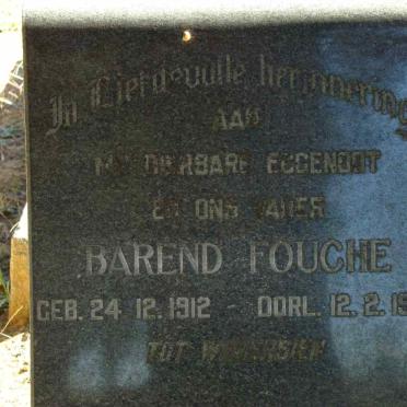FOUCHE Barend 1912-1962