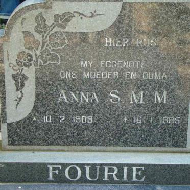 FOURIE Anna S.M.M. 1909-1985