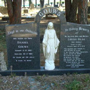 GOUWS Daniel 1922-1982 &amp; Louisa Hilda HARRIS 1927-1975