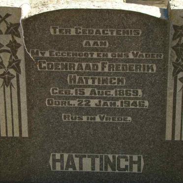 HATTINGH Coenraad Frederik 1869-1946