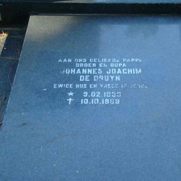 HERBST Johannes Joachim de Bruyn 1933-1999