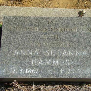 HAMMES Anna Susanna 1867-1946