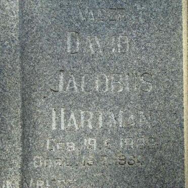 HARTMAN David Jacobus 1932-1964