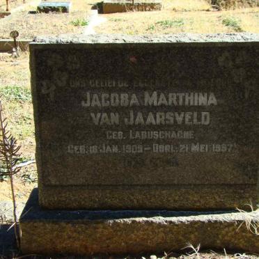 JAARSVELD Jacoba Marthina, van nee LABUSCHAGNE 1909-1957