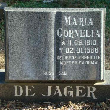 JAGER Maria Cornelia, de 1910-1986