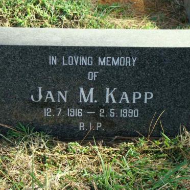 KAPP Jan M. 1916-1990