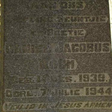 KOCH Daniel Jacobus 1939-1944